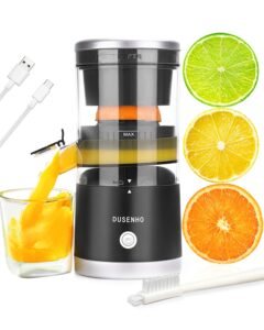 citrus juicer machines rechargeable - portable juicer with usb and cleaning brush for orange, lemon, grapefruit（update）