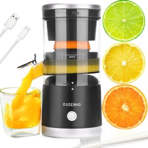 Citrus Juicer Machines Rechargeable - Portable Juicer with USB and Cleaning Brush for Orange, Lemon, Grapefruit（Update）