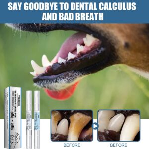 Teeth Brightening Pen for Pet - Pet Teeth Repairing Kit,Pet Dog/Cat Teeth Cleaning Pen for Dental Care,Pet Teeth Whitening Pen Tool，Dog Tartar Dental Stone Cleaning Pen 5ML