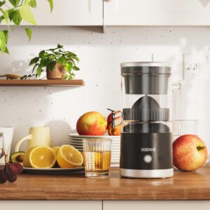 Citrus Juicer Machines Rechargeable - Portable Juicer with USB and Cleaning Brush for Orange, Lemon, Grapefruit（Update）