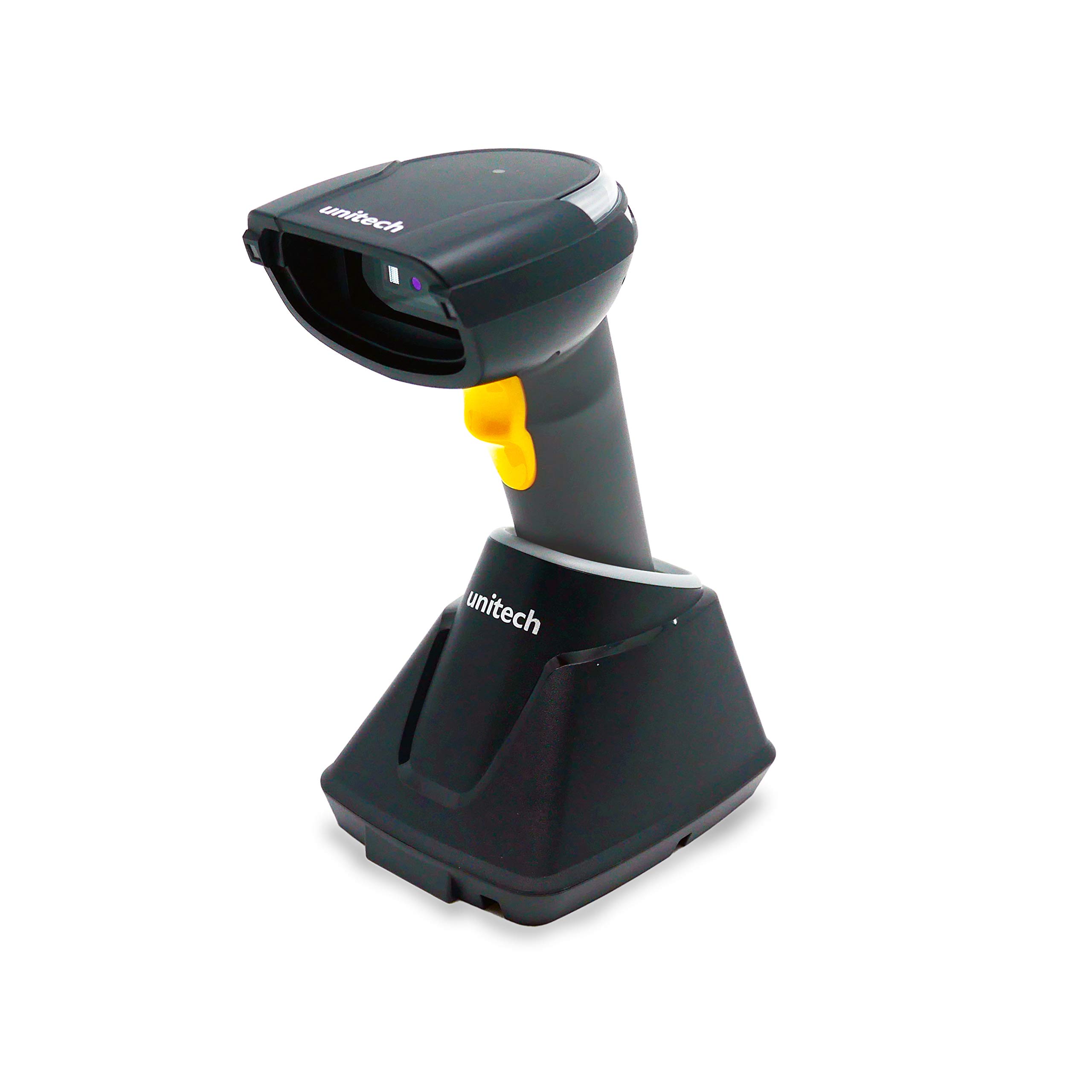 Unitech America MS852B Rugged 2D Imager Barcode Scanner, USB, Handheld wireless BT, Bluetooth, w/cradle, Retail, Hospitality, store, TAA compliant, MS852-AUBB0C-SG