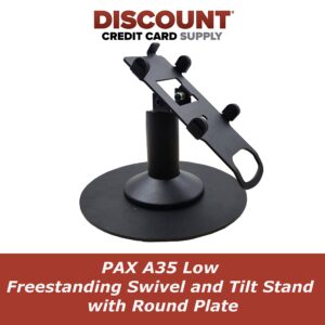 DCCStands Pax A35 Low Freestanding Swivel and Tilt Stand with Round Plate