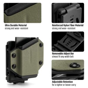 TACTICAL GEEK TX1Multi-Tool Sheath, EDC Multi Tool Sheath Holder Holster, Adjustable Sheath with Back Clip for Belt, Multi-Tool not Included (Green)