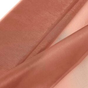 Efavormart 54" X10yd | Solid Sheer Chiffon Fabric Bolt, DIY Voile Drapery Fabric for Wedding Party Event Table Centerpieces Decoration Supply - Terracotta