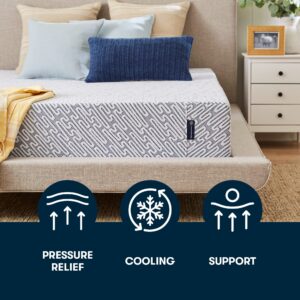 Serta - 11 inch Amazon Exclusive Cooling Gel Memory Foam Mattress, Full Size, Firm, Supportive, CertiPur-US Certified, 100-Night Trial - Restored Rest