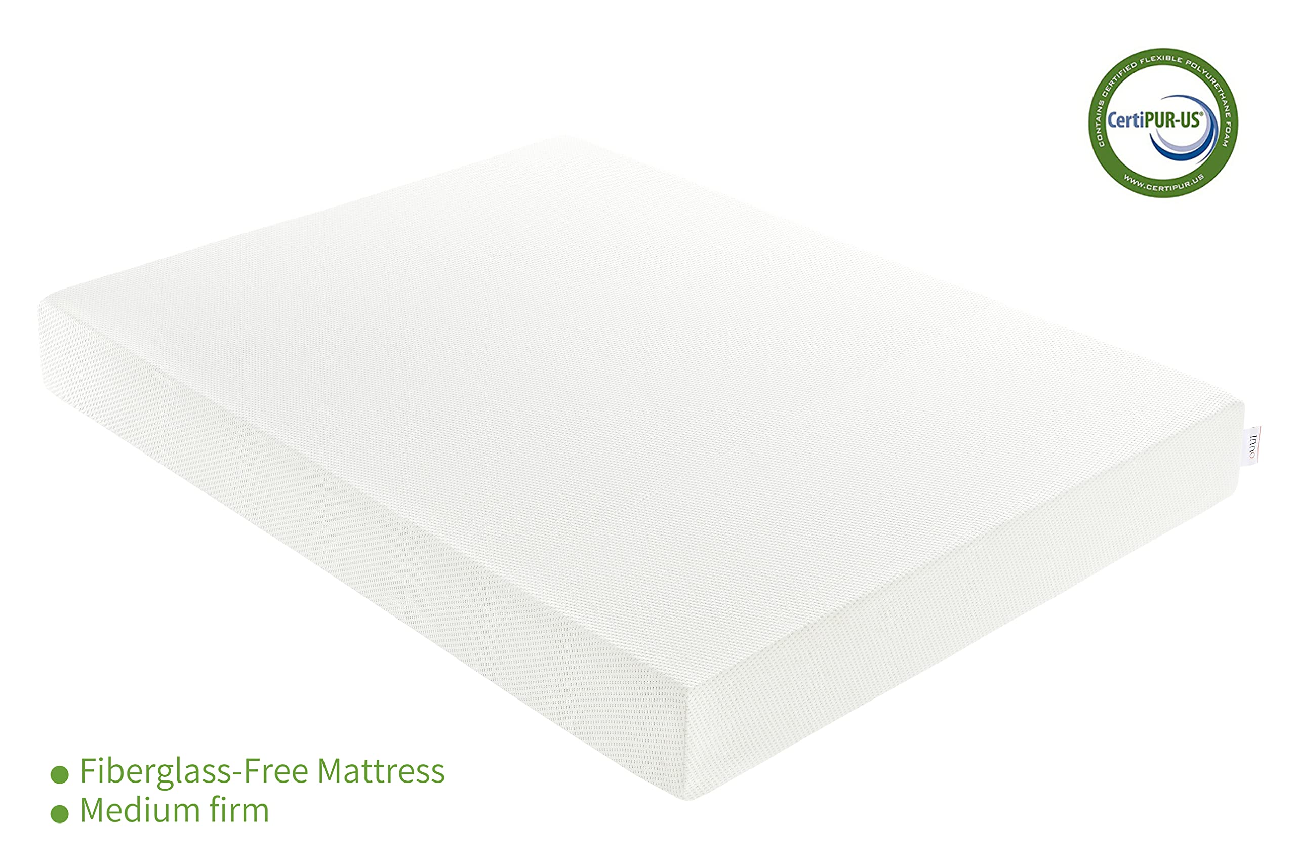 OUUI Full Size Mattress, 5 Inch Green Tea Gel Memory Foam Mattress for Cool Sleep Pressure Relief Breathable Cover Medium Firm Full Mattress in a Box, White, CertiPUR-US Certified