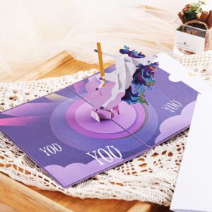 Liif 3D Pop-Up Birthday Card, 30th Birthday Card for Women, Crafted from Art Paper, Laser Cut and Assembled by Hand, Includes Envelope and Message Note