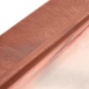 Efavormart 54" X10yd | Solid Sheer Chiffon Fabric Bolt, DIY Voile Drapery Fabric for Wedding Party Event Table Centerpieces Decoration Supply - Terracotta