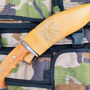 Authentic Kukri - 8" Iraqi Operation Issue Blade - Traditional Hand Forged Full Tang - EGKH Factory Outlet in Nepal - Ready to use Outdoor Knives - Balance water tempered - High Carbon Steel