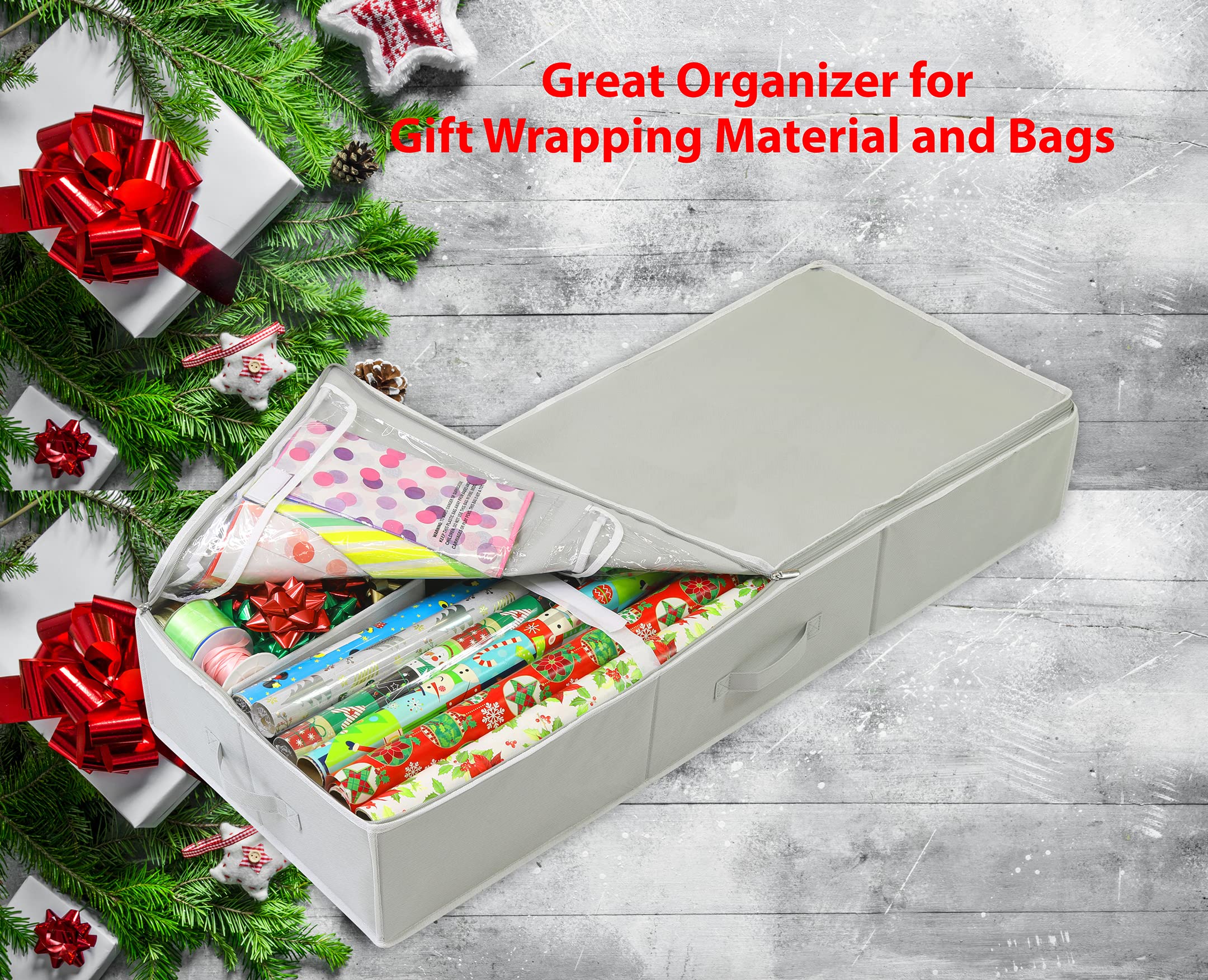 Simple Houseware Wrapping Paper Storage Container