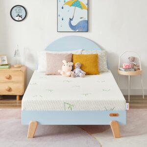 ouui twin xl mattress, 6 inch memory foam mattress in a box for kids with breathable bamboo cover, medium firm gel mattress for bunk bed, trundle bed, certipur-us certified