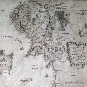 Middle Earth, Middle Earth Rug, Living Room Rug, Fan Map Rug (55”x78”)=140x200cm