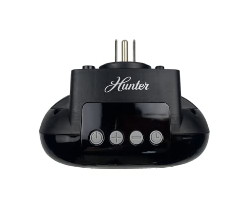 Hunter 750W Wall Mount Space Heater with Remote Control-12 Hour Timer, 1 Heat Setting, Black