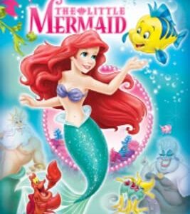 Disney Princess Ariel and Friends Soft Throw Silk Blanket 40"x50"