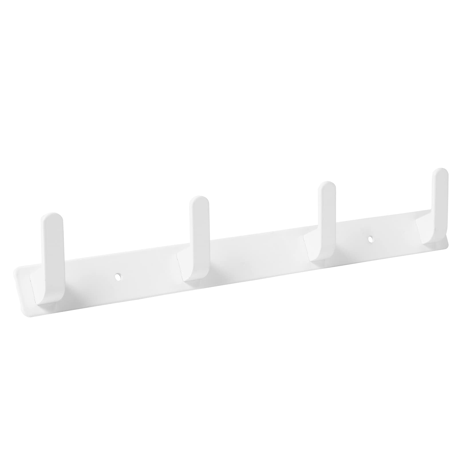 ninegridisland 4 Hooks White Towel Hooks for Bathrooms Farmhouse White Wall Mounted Hooks for Coat Rack Hooks Adhesive Bath Robe Hooks Stick on Wall Hook Rack Hat Key Hook for Hanging Bath Towel Hook