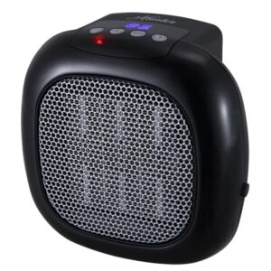 Hunter 750W Wall Mount Space Heater with Remote Control-12 Hour Timer, 1 Heat Setting, Black