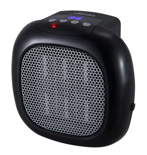 Hunter 750W Wall Mount Space Heater with Remote Control-12 Hour Timer, 1 Heat Setting, Black