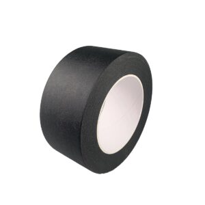 baijixin 2 inch black wide masking tape, black painters tape for home, office, school stationery, diy art, crafts, labeling (2 inch x 55 yard)