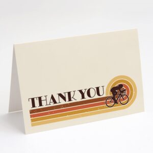 M Market On Mainstreet Bicycle/Cycling Thank You Cards w/Envelopes, 25 Count, Made in U.S.A.