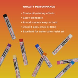 SAKURA Cray-Pas Junior Artist Oil Pastel Set - Soft Oil Pastels for Kids & Artists - 12 Colors - 6 Sets of 12