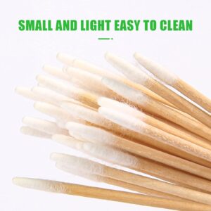 AkoSlale Pointed Q Tips for Cat Eye and Wound Care, 200pcs, 2.9 Inch Wooden Cotton Swabs - Biodegradable Baby Qtips and Micro-Swab Sticks for Precision Makeup and Nail Cleaning