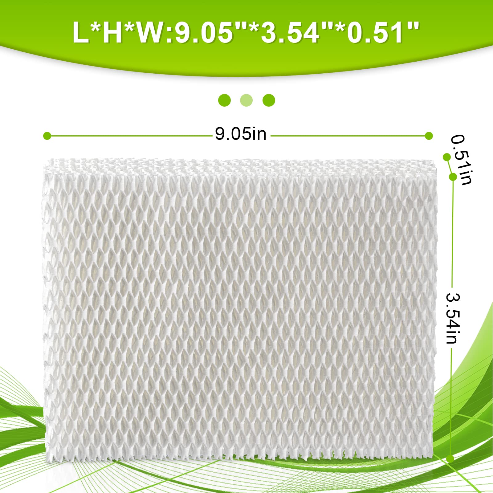 MD1-0034 Humidifier Replacement Filters Wick -Compatible with Vornado Evaporative Humidifier Filter Model:Evap40,Evap2,Ev100, Ev200,Evdc300,Evdc500,Evdc505 (2 Pack)