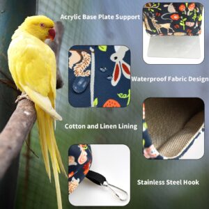 ShuRung Parrot Cockatiel Warm House Bird Nest Bed Winter Hanging Hammock Birds Sleeping Bed Parrot Hideway Bed Polyester Fabric for Parrot Parakeet Cockatiels Budgies Lovebird African Grey (S)