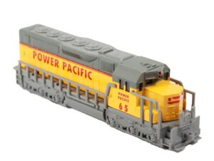 diecast 7" freight locomotive - pullback action (yellow)