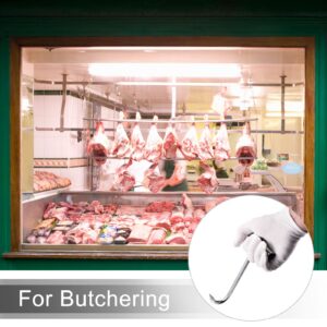 uxcell T-Handle Meat Boning Hook, Galvanized T Hooks for Kitchen Butcher Shop Restaurant 16"(400mm) 3Pcs