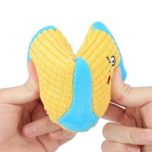 Cuperay Squeaky Dog Toy, Plush, Blue - Funny Dog Chew Toys for Small Medium Dogs, Good for Dental Health