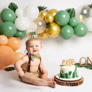 WAOUH Wild One Hat for Party Supplies - Green (Birthday Crown, Where The Wild Things Are Birthday, Children, Small, Hand Wash Only, Green)