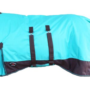 CHALLENGER 76" 1200D Turnout Waterproof Rain Horse Sheet Light Winter Blanket Bellyband 371B