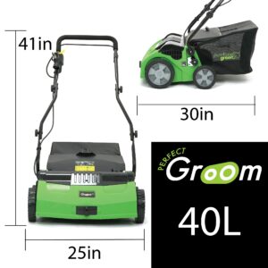 PerfectGroom 40L Walk Behind Electric Power Broom