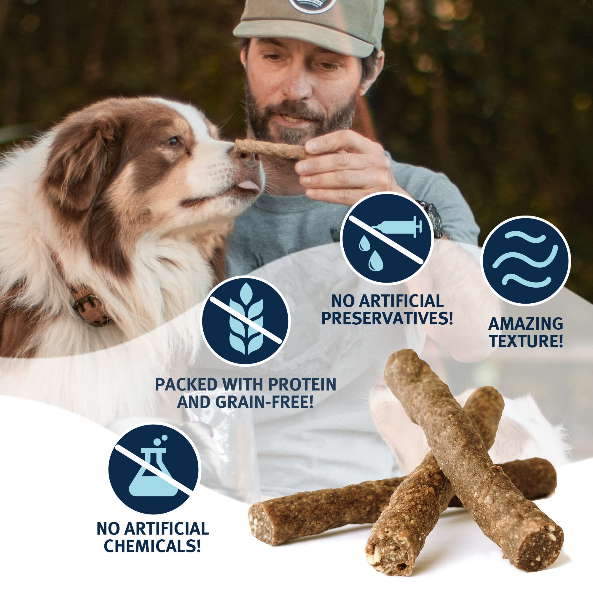 Mon Ami Chicken Meat Sticks for Dogs with Farm Fresh Vegetables (28 Oz) – Human Grade Dog Treats with Superfoods - Training Treats for Dogs - Healthy Dog Treats for Small, Medium and Large Dogs