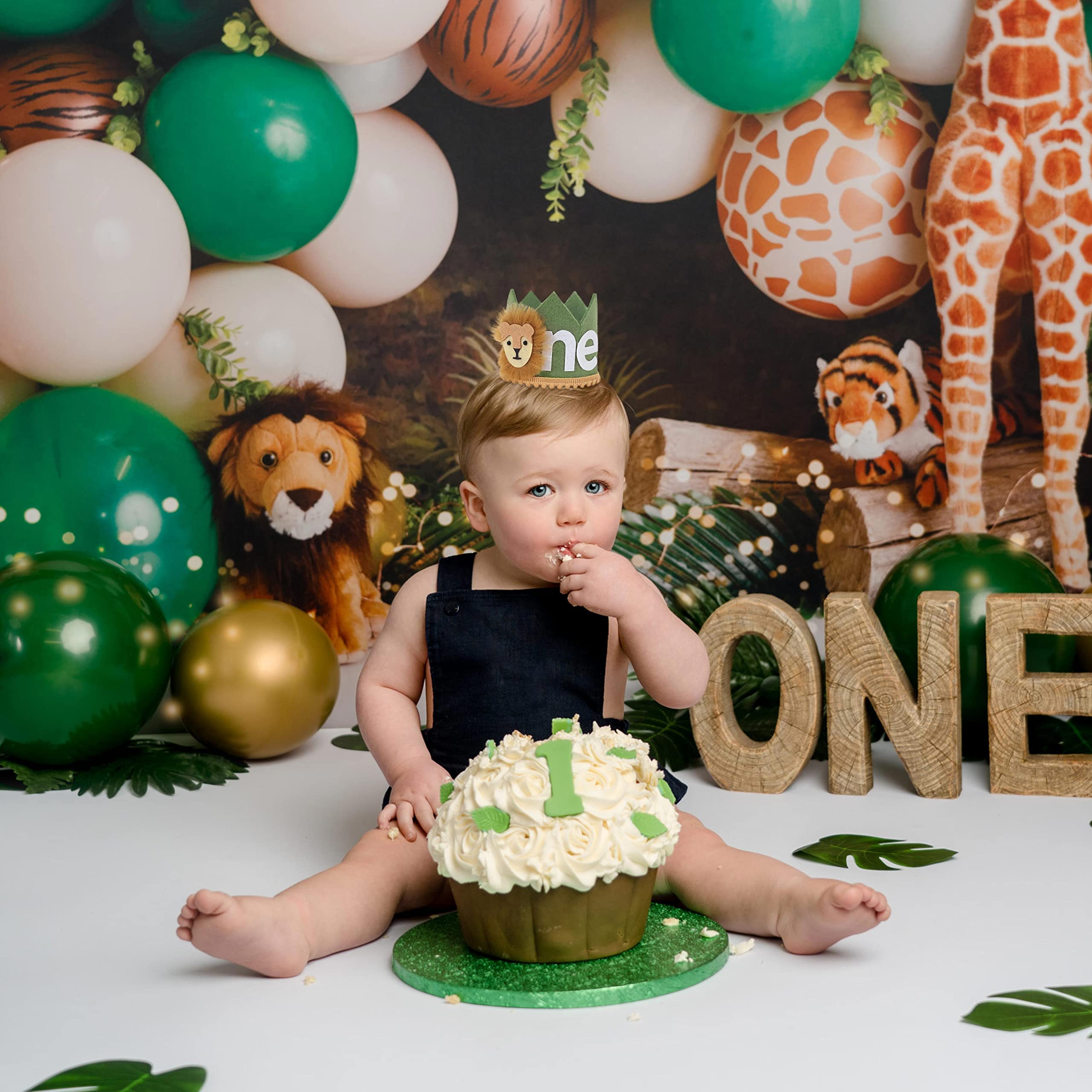 WAOUH Wild One Hat for Party Supplies - Green (Birthday Crown, Where The Wild Things Are Birthday, Children, Small, Hand Wash Only, Green)