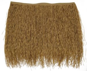 shazhu duck blind grass tiki straw roof 47x50cm artificial thatch mexican tiki hut palm thatch rolls for tiki umbrella covers mini bar palapa thatch roofs(size:10pcs)