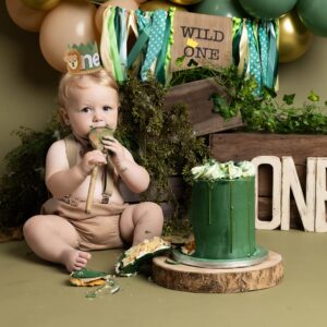 WAOUH Wild One Hat for Party Supplies - Green (Birthday Crown, Where The Wild Things Are Birthday, Children, Small, Hand Wash Only, Green)