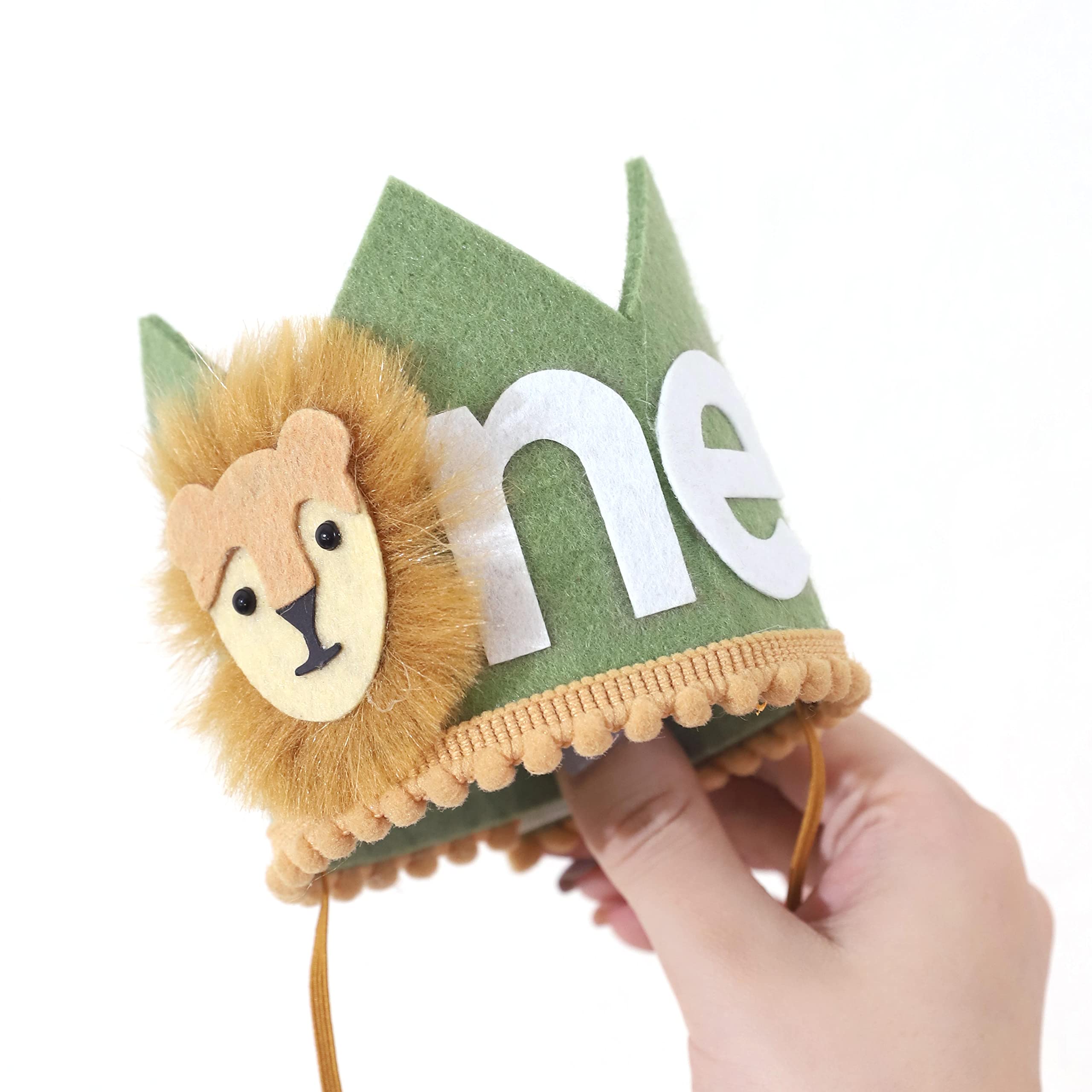 WAOUH Wild One Hat for Party Supplies - Green (Birthday Crown, Where The Wild Things Are Birthday, Children, Small, Hand Wash Only, Green)