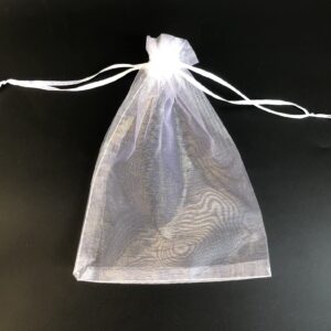 100 Pieces of 8X12Inches White Large Sheer Organza Bags Party Gift Wedding with Drawstrings Sachet Festivals Makeup Bags