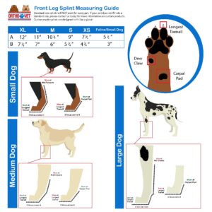 OrthoVet Standard Front Splint for Dogs and Cats with Arthritis or Injuries (XXS)