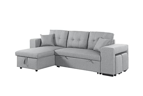 Devion Furniture Sue Sofabed, Light Gray