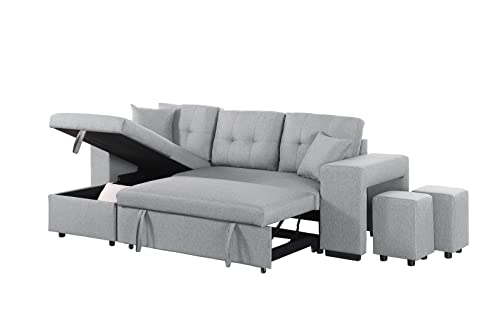 Devion Furniture Sue Sofabed, Light Gray