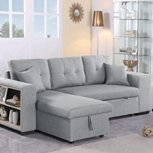 Devion Furniture Sue Sofabed, Light Gray