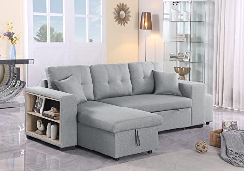 Devion Furniture Sue Sofabed, Light Gray