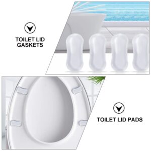 Housoutil 10 Pcs Toilet Anti-Collision Pad Toilet Seat Bumpers Replacement Sanitary Toilet Bumpers Toilet Bumper Pads Toilet Cover Pads Bidet Toilet Bumpers Toilet Plug Furniture