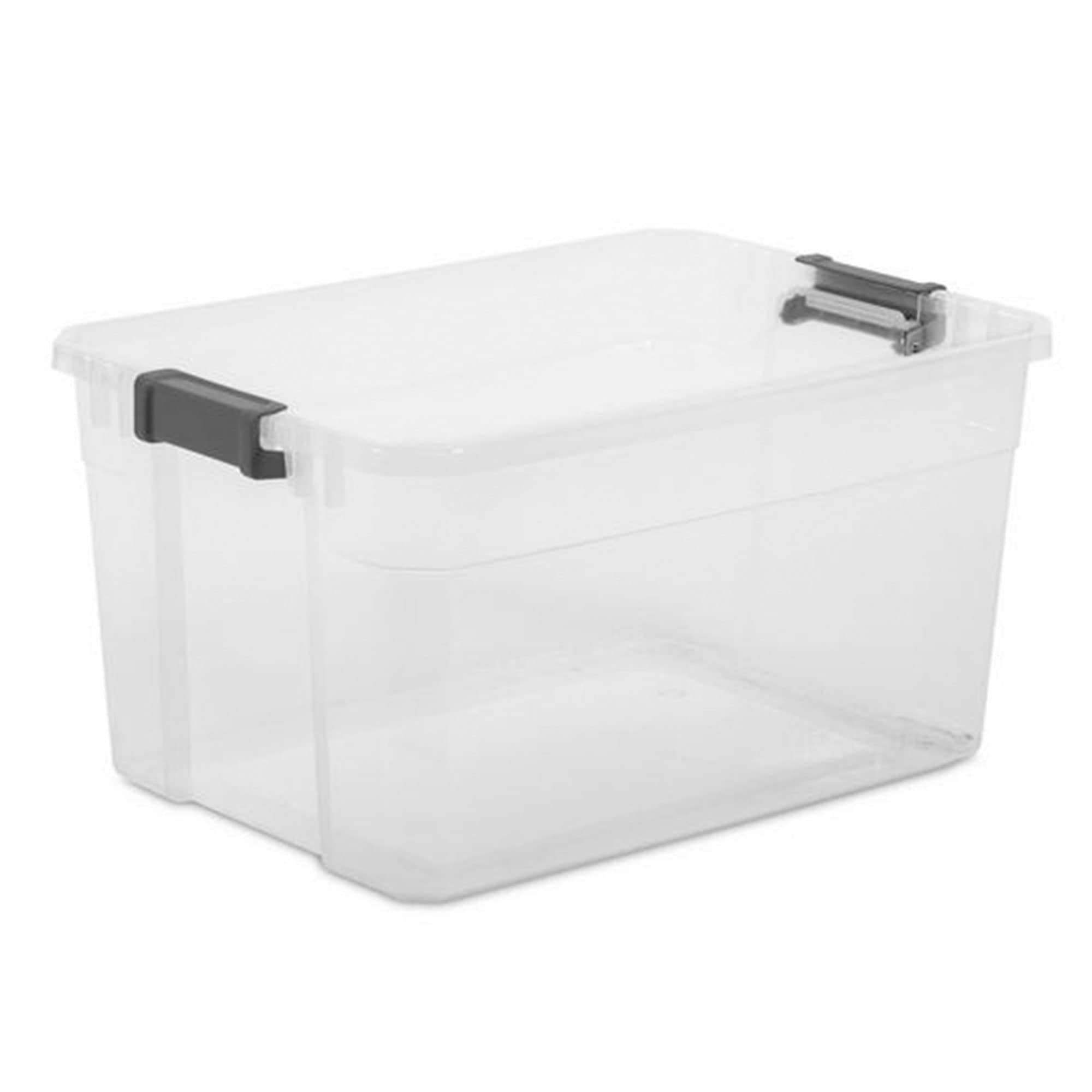 Sterilite Box Stacker Modular Clear 76QT 14763V06