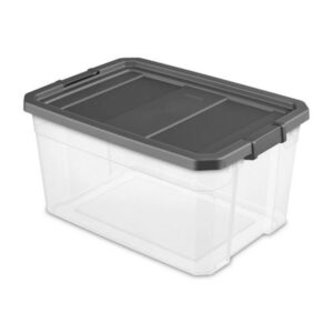 Sterilite Box Stacker Modular Clear 76QT 14763V06