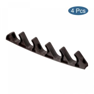 PATIKIL Chaise Adjustment Bracket, 4 Pack 5 Position Lawn Yard Multi Position Back Support Adjuster for Outdoor Lounge Patio, Brown