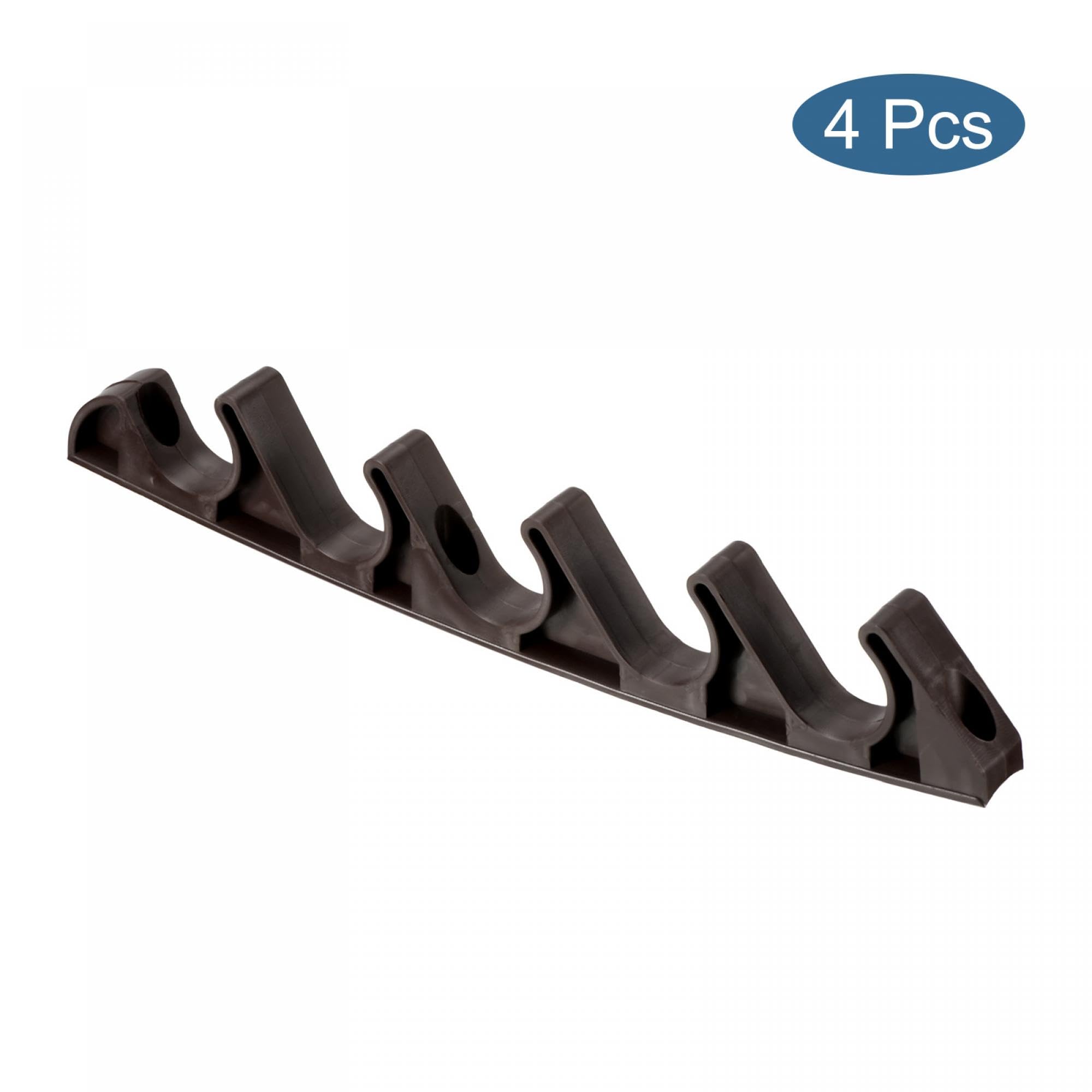 PATIKIL Chaise Adjustment Bracket, 4 Pack 5 Position Lawn Yard Multi Position Back Support Adjuster for Outdoor Lounge Patio, Brown