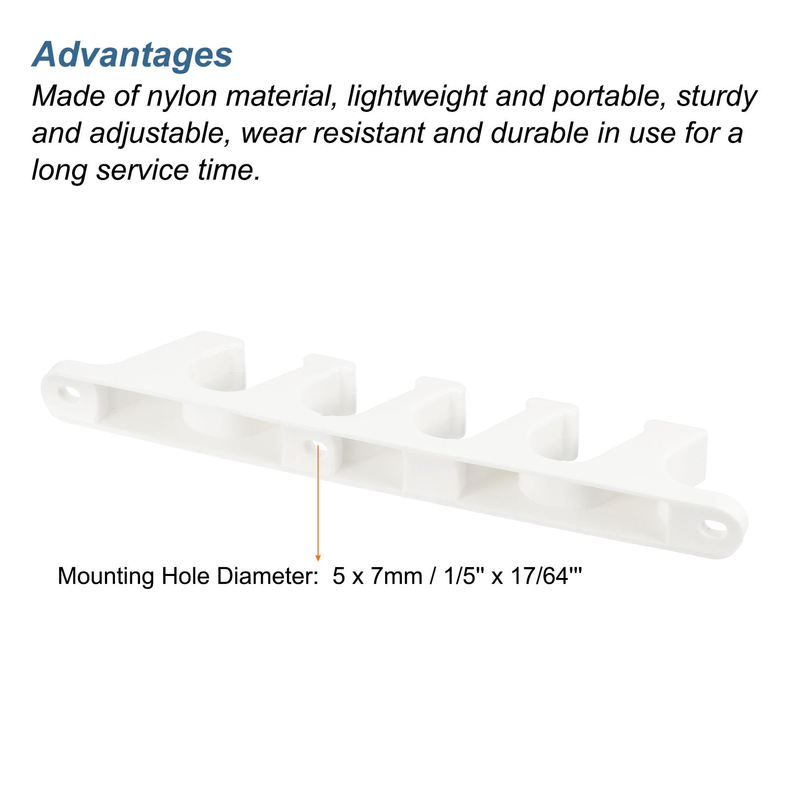 PATIKIL Chaise Adjustment Bracket, 2 Pack 5 Position Lawn Furniture Multi Position Back Support Adjuster for Outdoor Lounge Patio, White